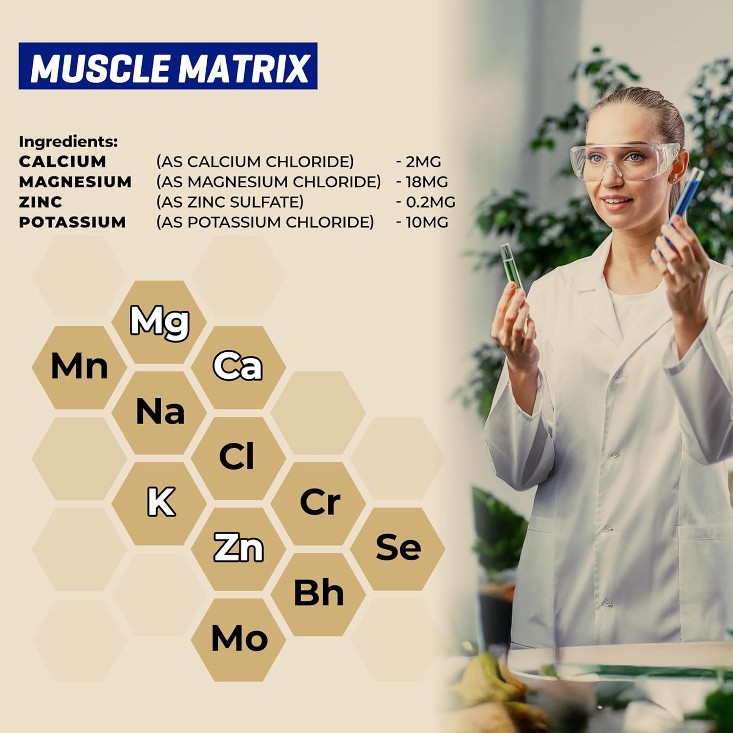 QuikPlus Muscle Matrix - Ionic Liquid Mineral Supplement, Support for Muscle Cramps, Vegan, Gluten Free, Highly Bioavailable, 30 Servings, 2 Fl oz