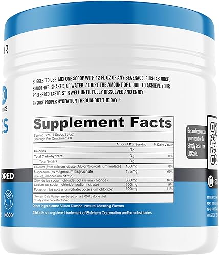 Miniatura 7 de Keto Vitals Polvo de electrolitos sin sabor  Electrolitos sin azúcar para ayuno, Keto e hidratación  Sin azúcar, sin sabor  Tina de electrolitos sin
