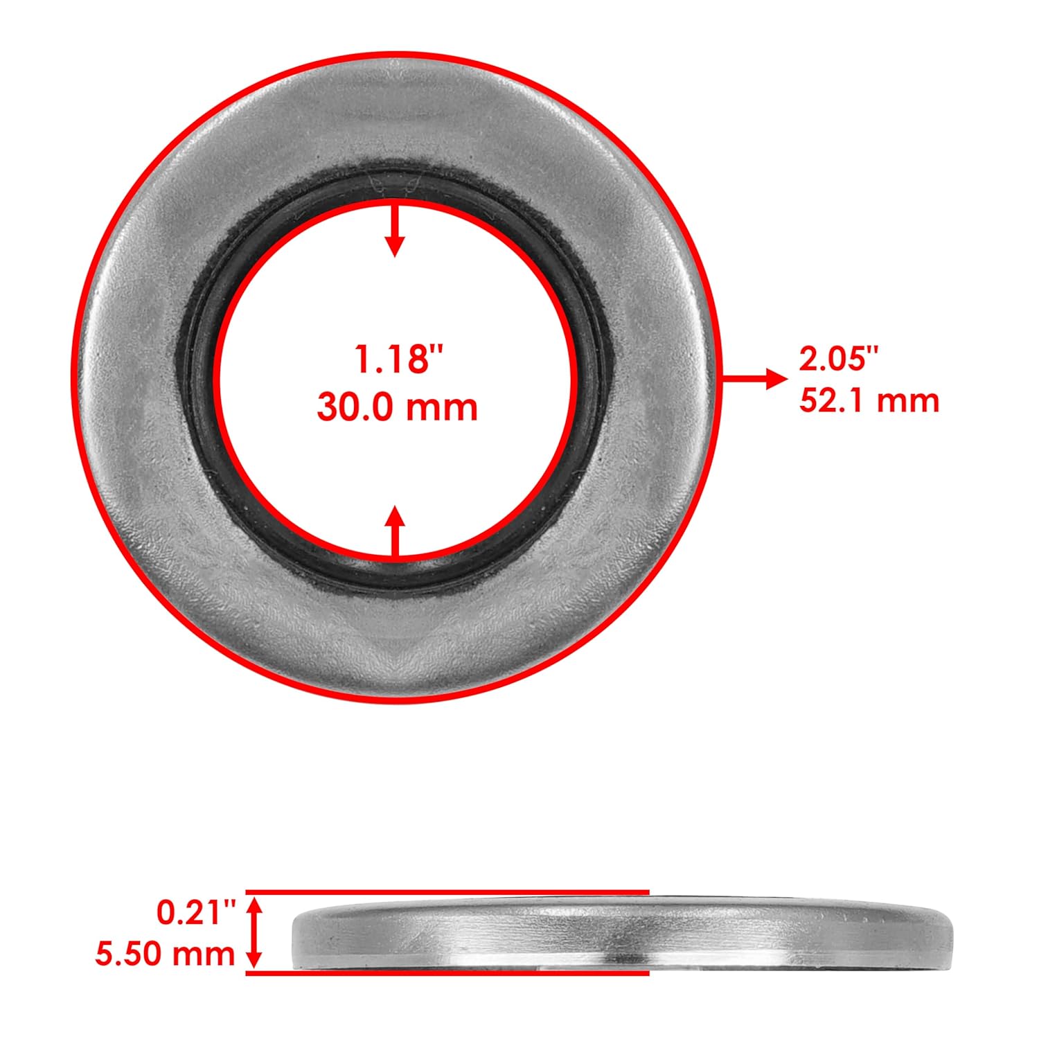 Caltric 302585 10161 300441 300448 30218 300443 Spindle Bearings with Hub Seals Repair kit Compatible with Dixie Chopper