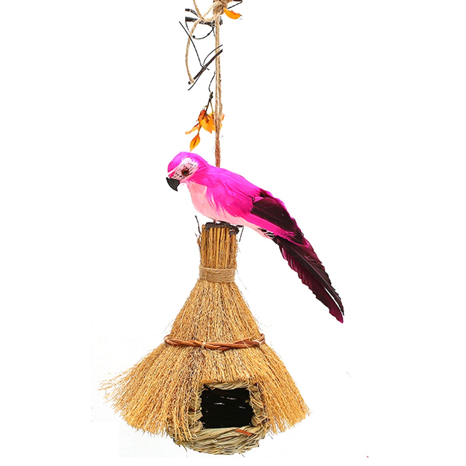 Nidi per Uccelli Nido di Uccello Intrecciato a Mano, Bird House Appeso a Rami Fuori casa, Decorazioni Indoor ed Esterne