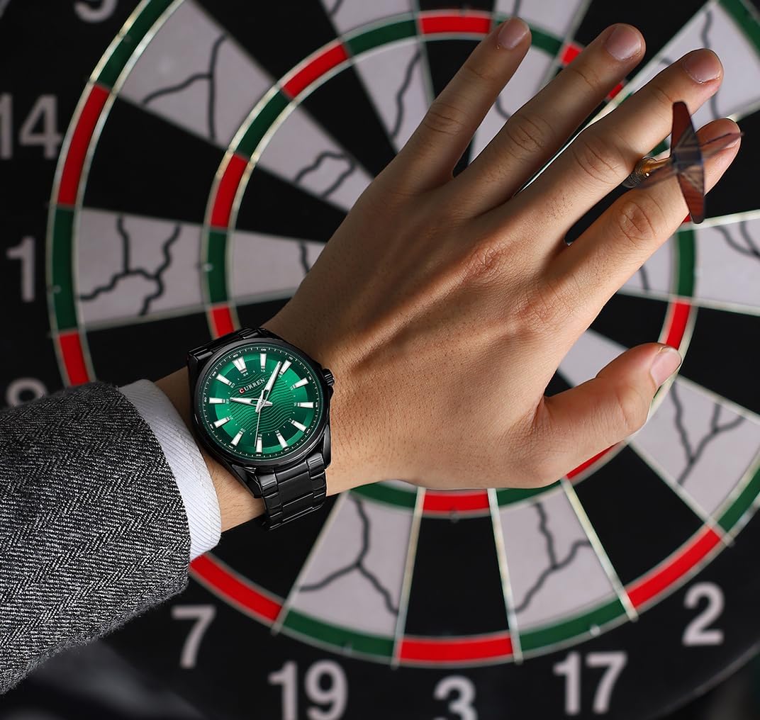 FANMIS Mens Luxury Watches Business Chronograph Dress Waterproof Stainless Steel Analog Quartz Wrist Watch - Image 3