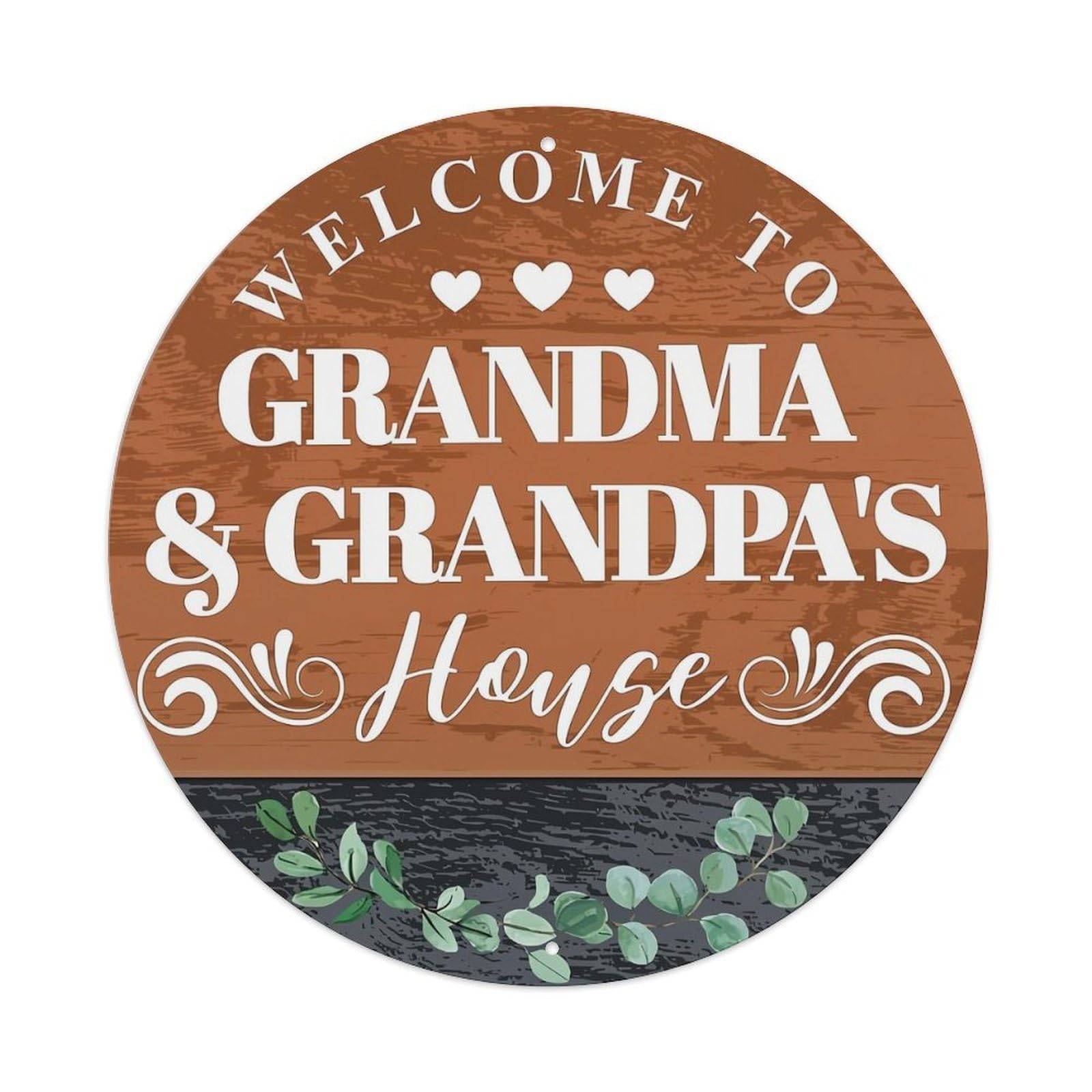 Jdyansheng Vintage Welcome To Grandma Grandpas House Tin Sign Metal Poster Metal Signs For Home Man Cave Bar Cafe Kitchen Laundry Room Wall Decorations 8X8 Inches
