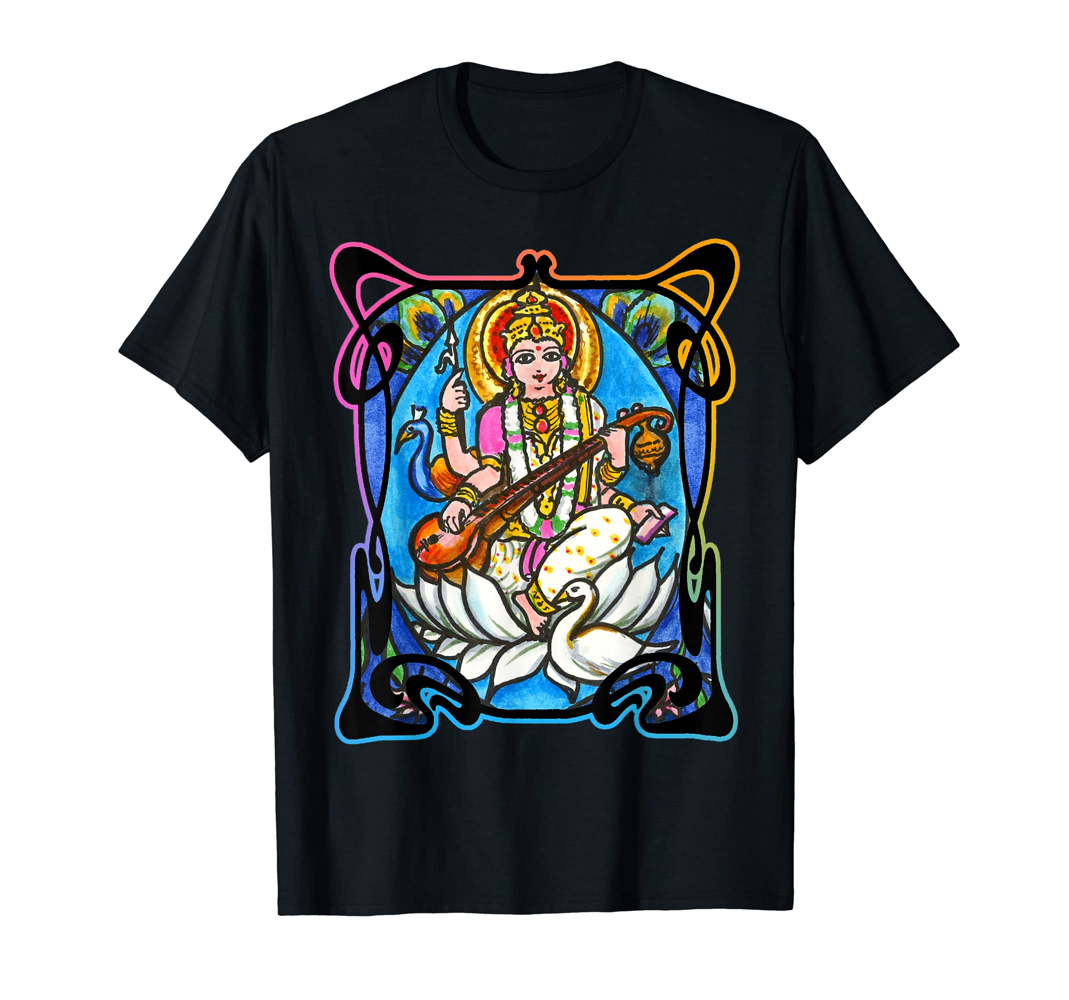 Goddess Saraswati for Music, Arts, Wisdom T-shirt T-Shirt