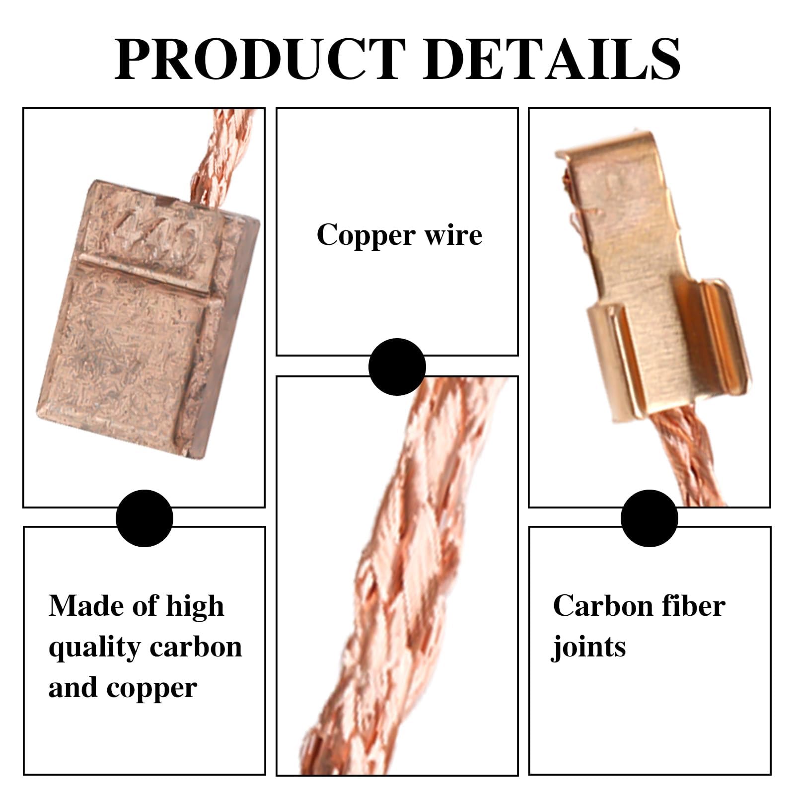 Balais Charbon CB440 - Lot De 4 Pour Perceuses Visseuses Makita (DHP456, DDF456, BDF452...)