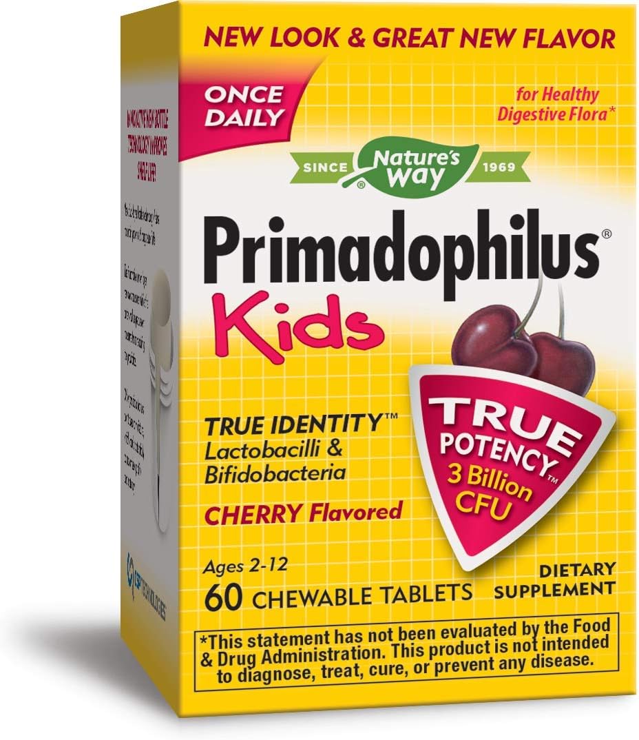 Nature's Way Primadophilus Kids, 3 Billion, 60 Chewables