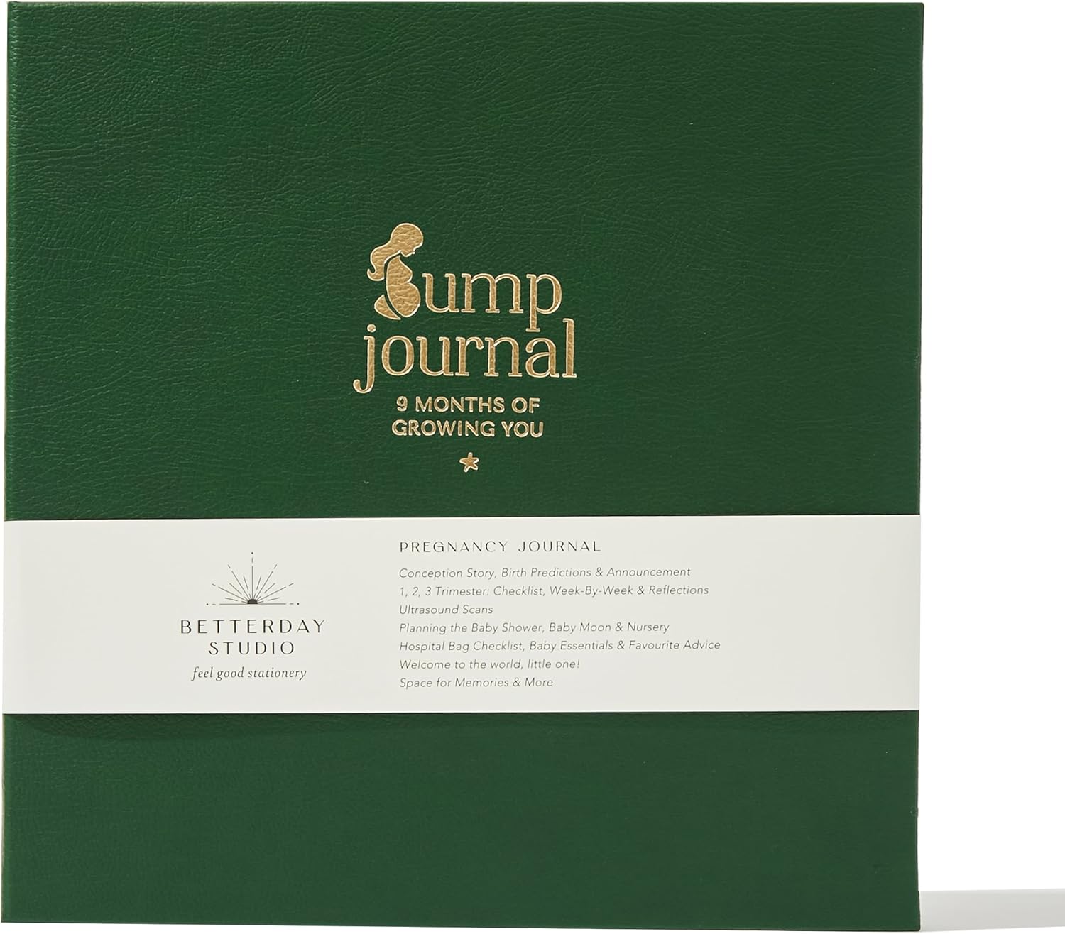 Pregnancy Journal – Mum to be Gifts – Pregnancy Diary to Record Memories, Photos, Special Moments and your Journey - Pregnancy Books for First Time Mums – Baby Journal from Pregnancy (Forest Green)