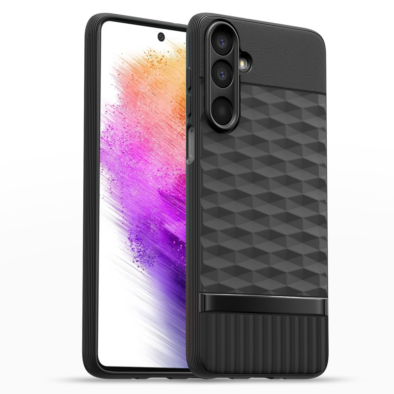 Amazon Basics Back Cover for Samsung Galaxy M17 5G / A17 5G / F17 5G | Full Camera Protection | TPU Soft Flexible Shockproof Bumper Case(Black)