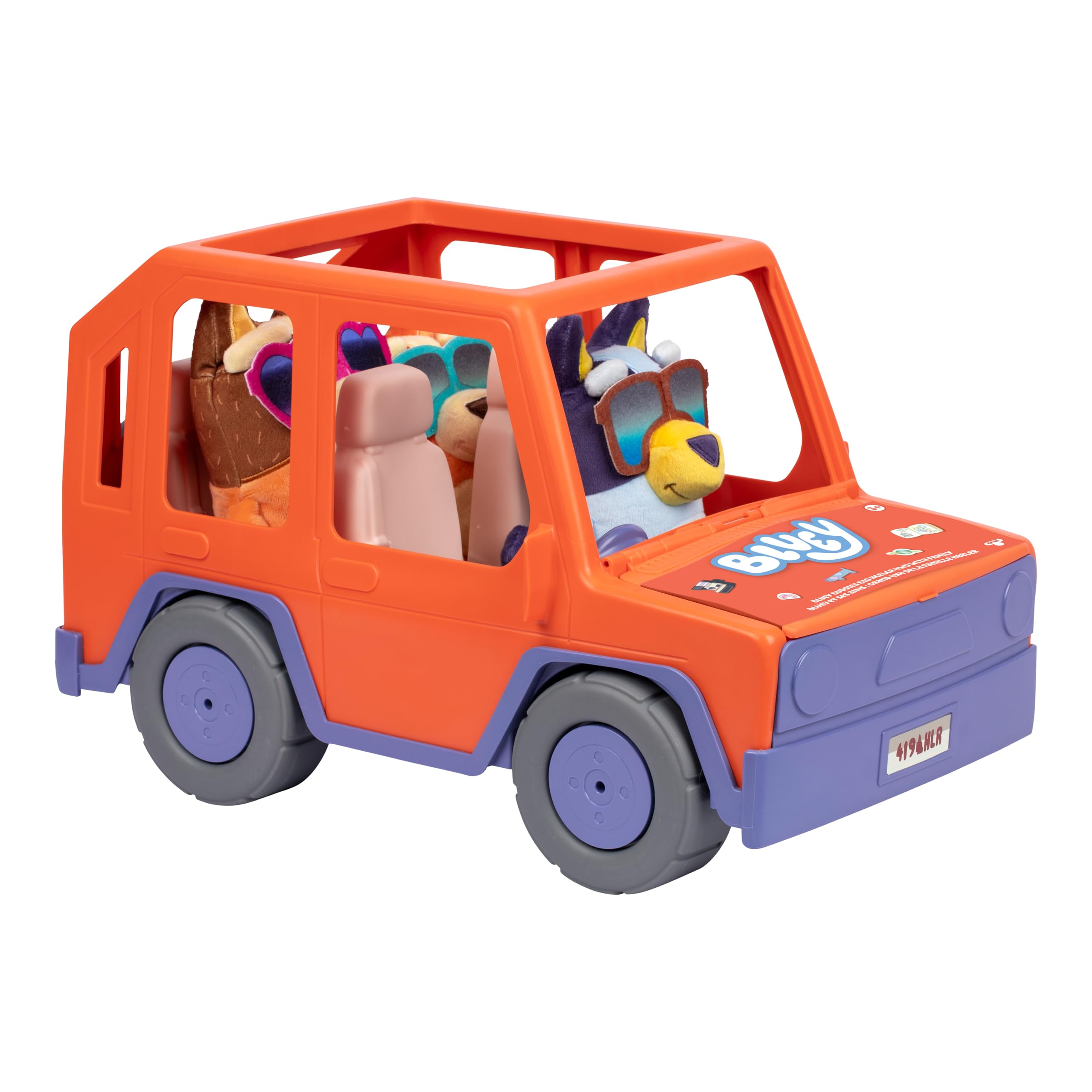 ブルーイ ビッグヒーラー 4WD ファミリー 幼児用おもちゃ車、ビンゴとチリ Amazon.com: Bluey Big Heeler 4WD and Family Toddler Toy Car, Bingo