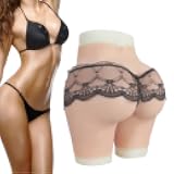 GAOLEI Silicone Open Crotch Panty Fake Buttocks Hip Body Shaper for Drag Queen Cosplay