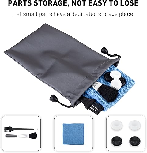 Miniatura 7 de RHOTALL Cubierta de filtro de polvo para Xbox Series X con filtro de polvo de PVC, tapones antipolvo de silicona para puertos, kit de polvo 13 en 1