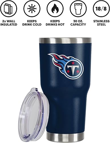 Vista 111 de FOCO NFL Team Logo 30oz Insulated Stainless Steel Travel Mug Tumbler
