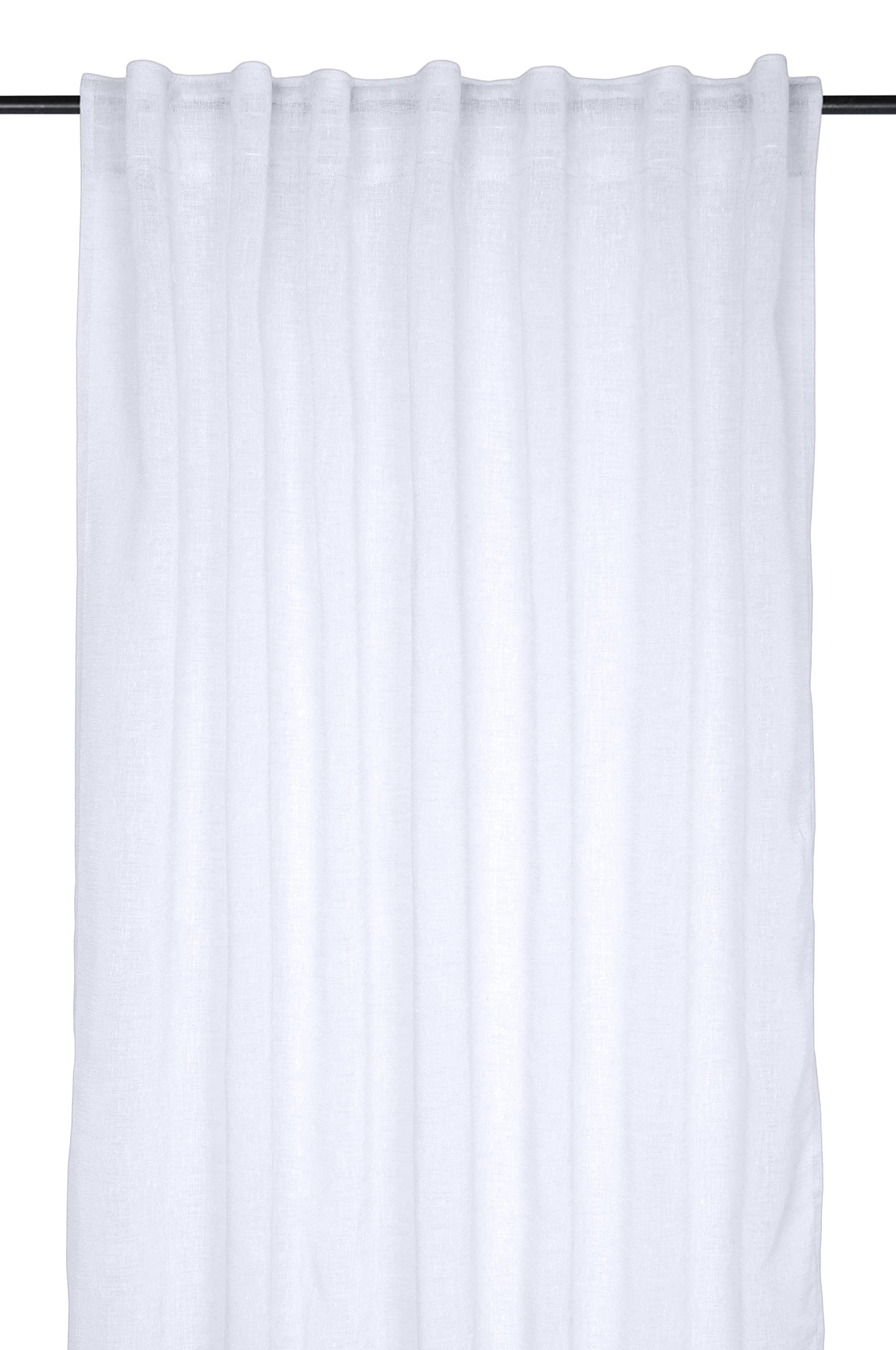 Lovely Casa Madrid Voile - White - 140 x 260 cm - 100% Polyester, W 55.1" x L 102.4" (1 Panels)