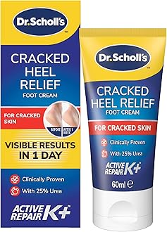 Scholl Cracked Heel Complete Cream with Repair K+, 60ml - Moisturising Treatment Cream for Cracked Heels and Dry Skin with Keratin- 1 x 60 ml