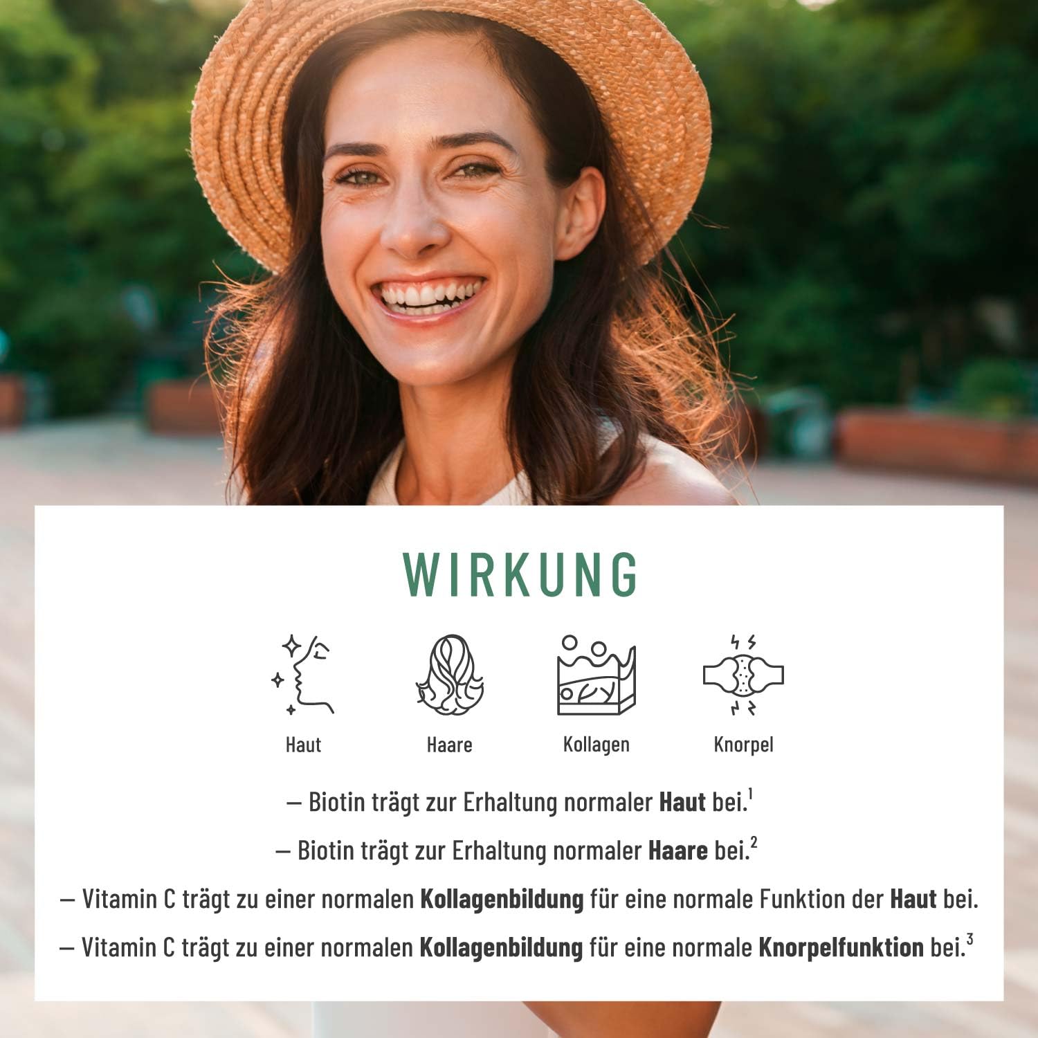 NATURTREU® Hyaluron Kapseln mit 500 mg Hyaluronsäure hochdosiert mit Aloe Vera, Biotin & Vitamin C - 90 Kapseln für Haut* und Gelenke** - Natürlich und vegan