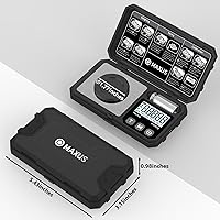 Vista 5 de MAXUS Digital Milligram Scale 50g/0.001g with Calibration Weight, Reloading Scale with Powder Trickler Accessories