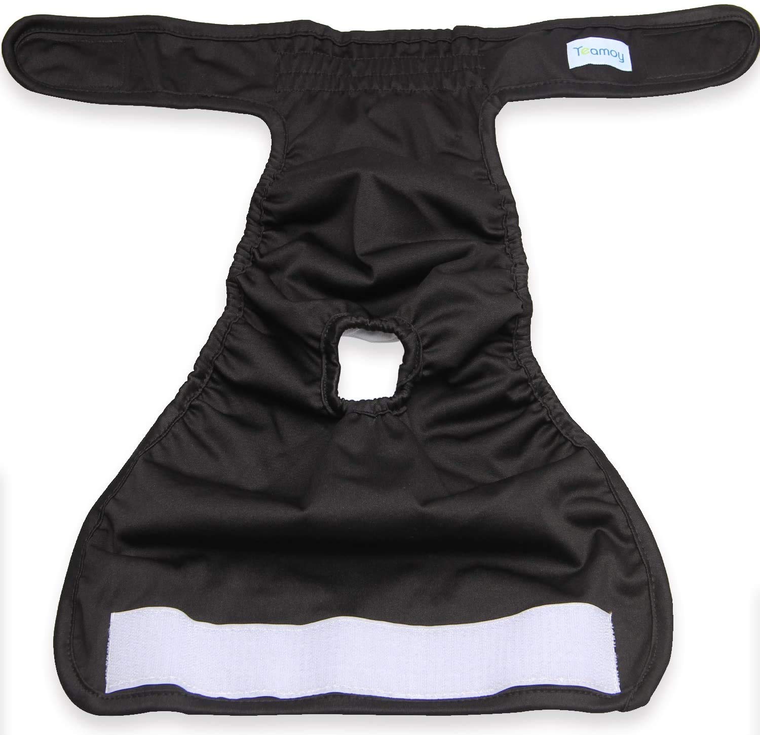Teamoy 4 Piezas Pañal para Perros, Negro + Verde + Rosa + Morado, L1 | Pañales de Magasin Pet Lavable,pañales para Perros Hembra, Superabsorbente y Cómodo