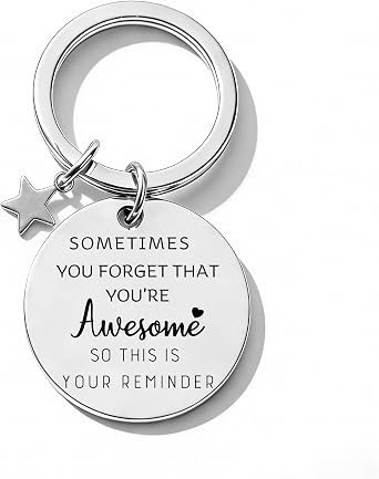 Inspirational Gifts for Women Men, You Are Awesome Keychain Gifts for Best Friend Sister Coworker - Birthday, Graduation, Christmas, Encouragement Gifts