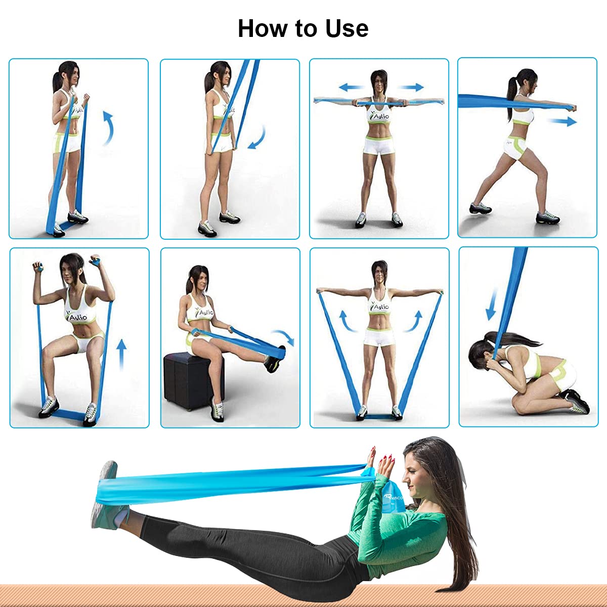 Fascia Elastica Resistenza Extra Lunga 198 Cm Probus Fitness Lilla Palestra