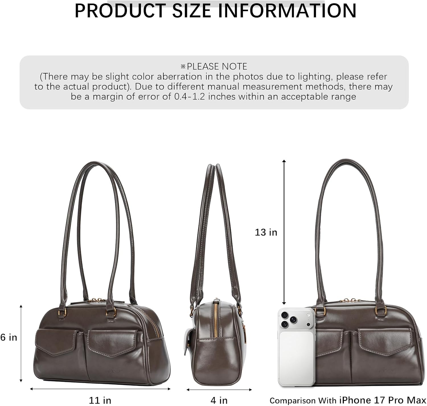 ALEX&MIA Single Shoulder Bag for Women – Trendy Bowler Purse, Stylish Swing Bag, Fashionable Women’s Handbag for Everyday Use