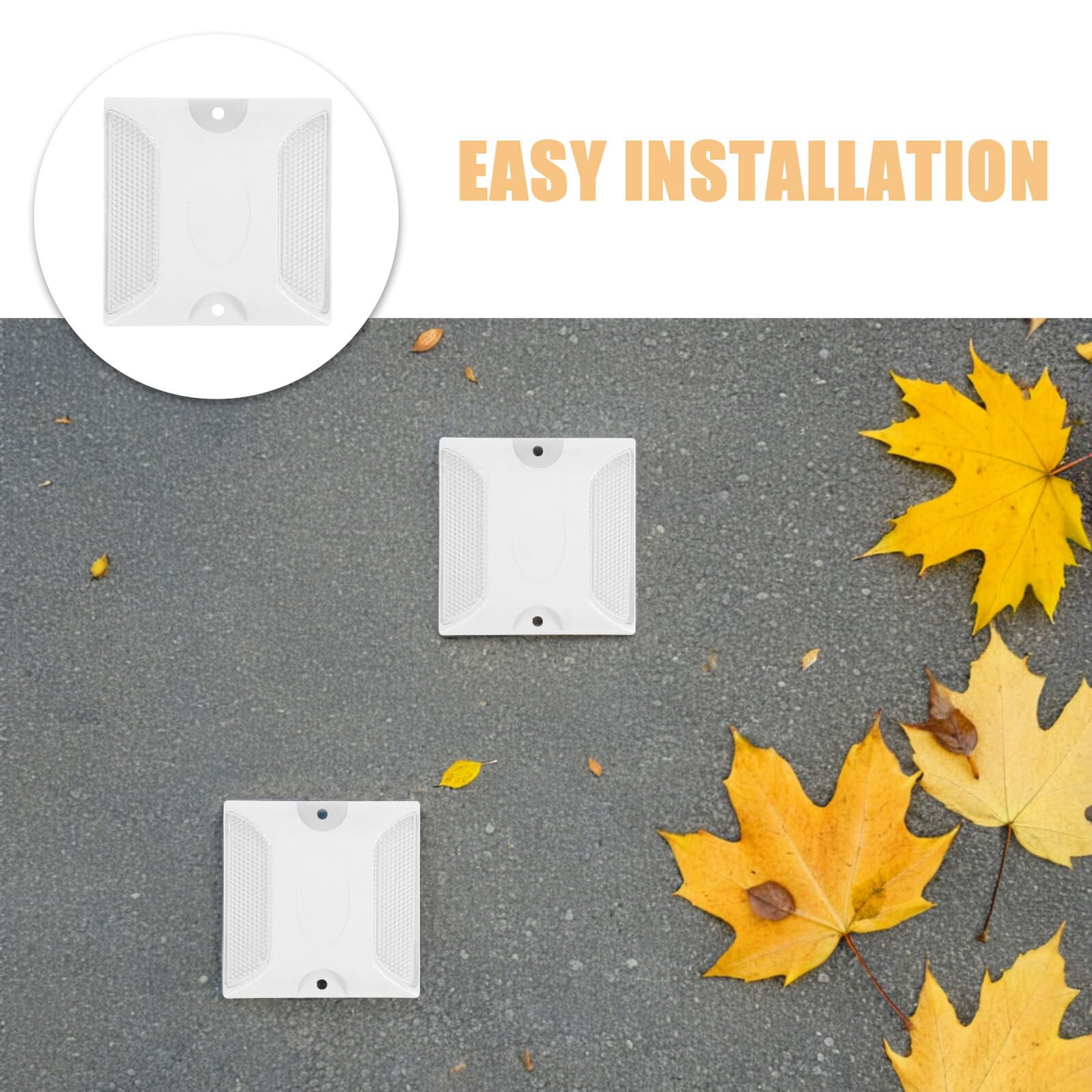 3 series Marcadores De Seguridad Para Pavimento Reflectores De Cruce De Peatones Reflectores De Tachas Para Carreteras Para Entradas De 10 piezas x 3