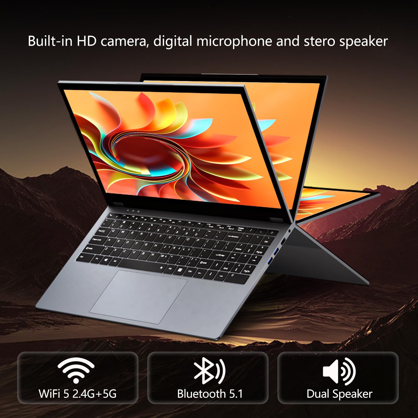 Ordenador Portátil 2 en 1 AMD Ryzen 3 3200U 16GB LPDDR4 512GB SSD Pantalla Táctil 360°