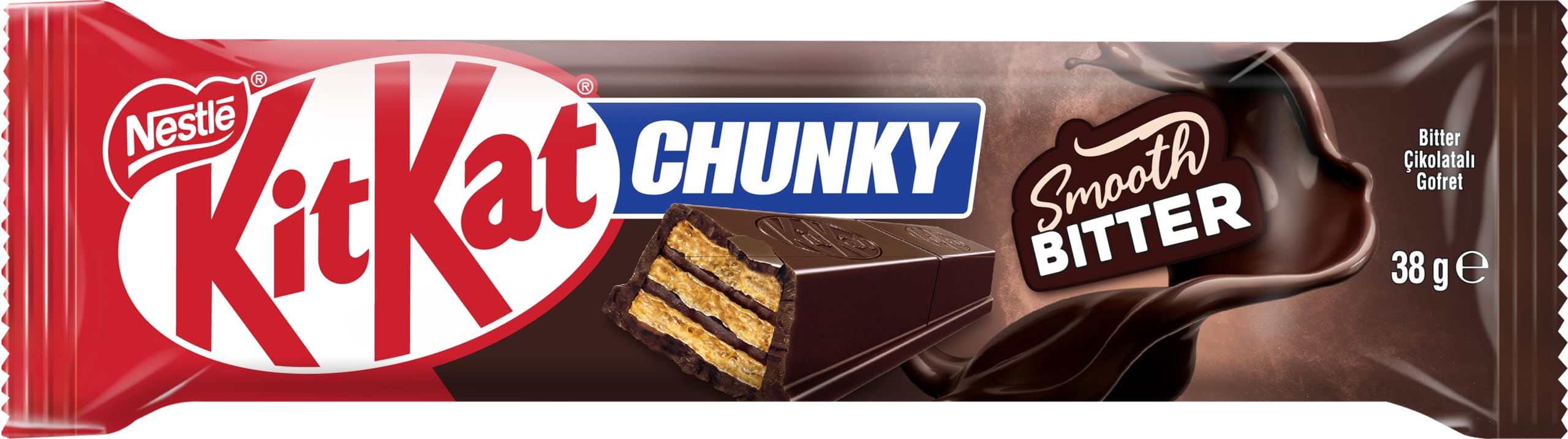 Nestlé Kitkat Chunky Bitter Çikolatalı Gofret 38 Gram x 12