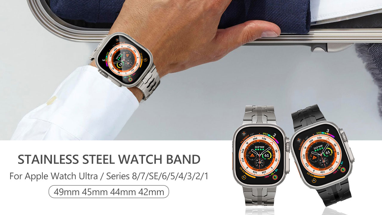 Amazon.com: CHANCHY Stainless Steel Band for Apple Watch Band 