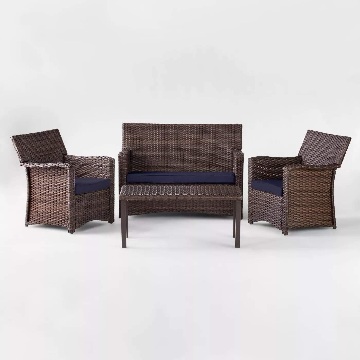 Threshold Halsted 4pc AllWeather Wicker Patio