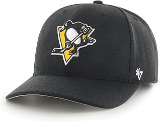 47 NHL Pittsburgh Penguins Cold Zone MVP DP Unisex Baseball Cap, Snapback, Penguin Badge Logo, Colour Black