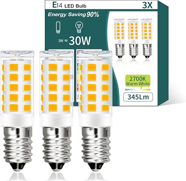 AmmToo E14 LED Warmweiss Birne 3W - Energiesparende Lampe E14