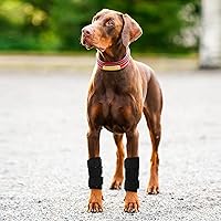 Vista 8 de ROZKITCH Protector de patas de perro para articulación trasera de corvejón o rodilla de pierna delantera, 1 par de mangas de compresión de piernas