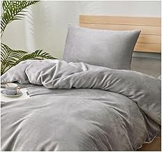 Comforter Cover, Warm, Microfiber, Flannel, Blanket Touch, Winter, Antibacterial, No Pilling, Anti-Static, Cold Protection, Easy to Put On and Take Off, Breathable, Warm, Thermal Retention