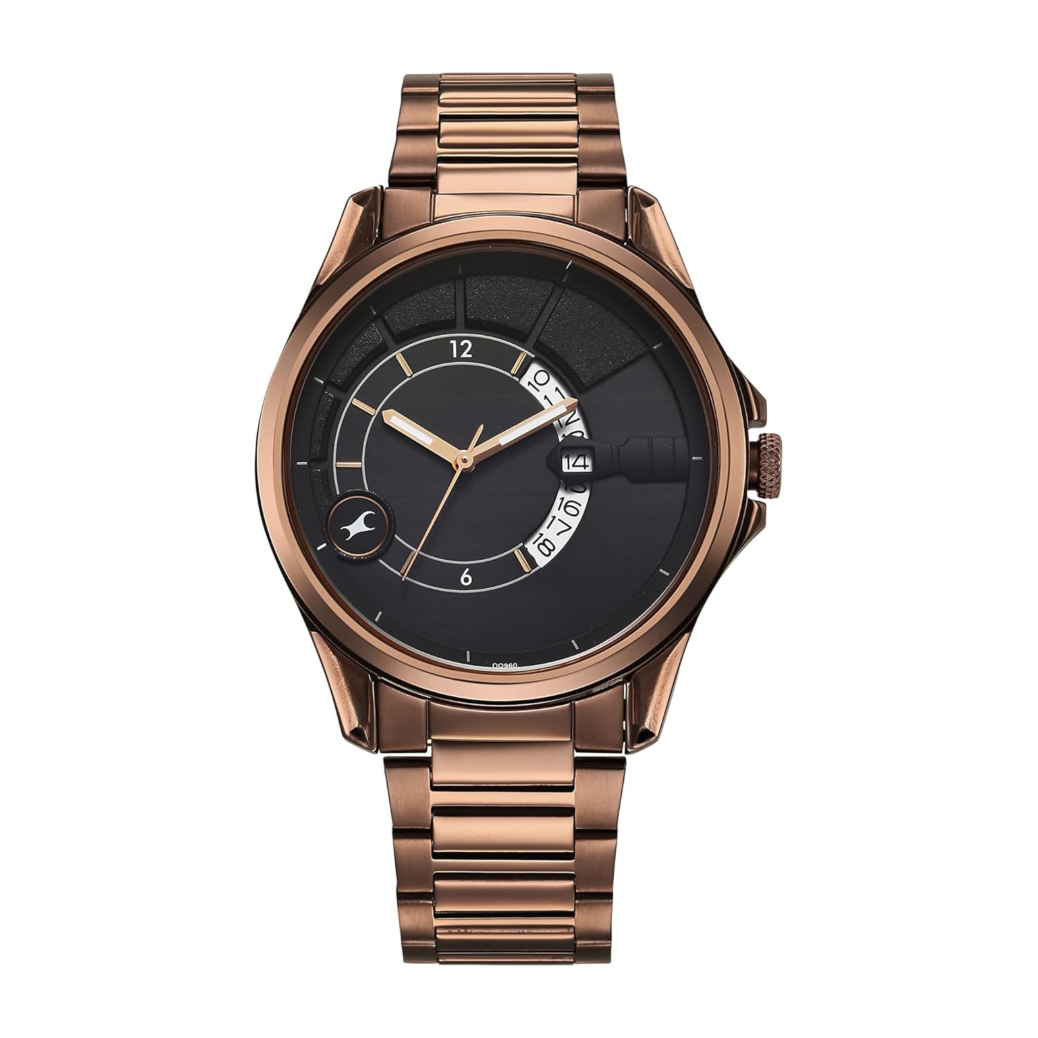 Fastrack Groove Black Dial Guys Watch 3323QM01