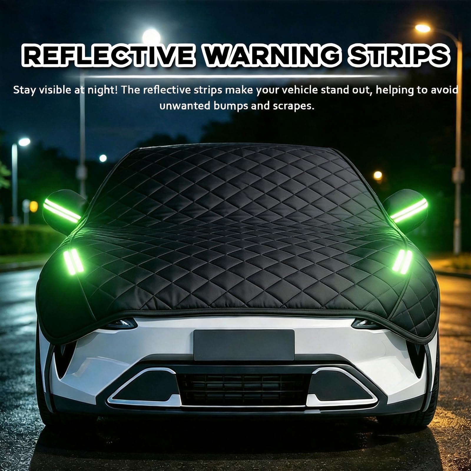 Telo Copriauto Antigrandine per Porsche Macan (2014-2024), Mezza Copertura Auto Imbottito, Impermeabile, Resistente a Neve, Pioggia, Polvere, Anti-UV Esterno Protettiva hlc1