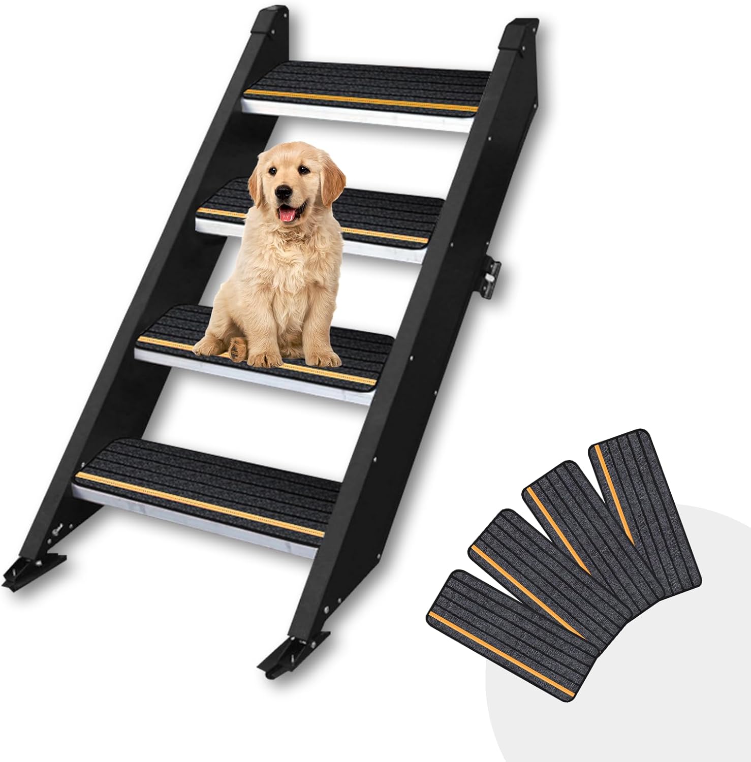 RV Step Covers with Fashionable Reflective Strip, 4 Pack 19