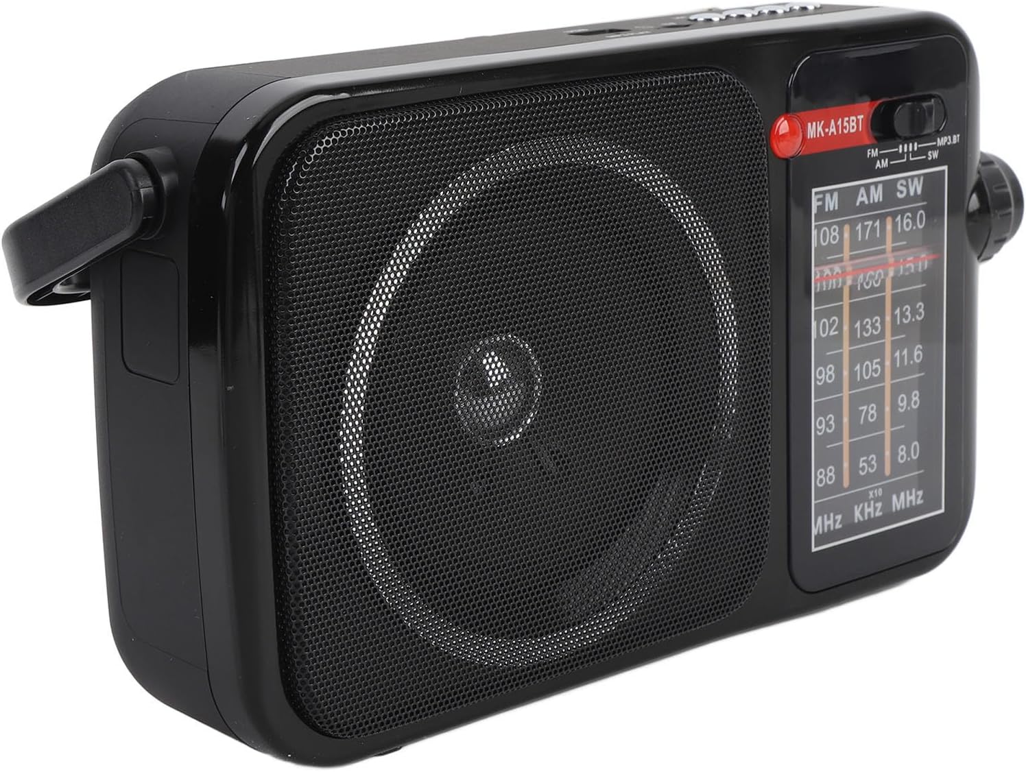 Multi Band AM FM SW Radio Portable Shortwave Radios, Support SD & USB Flash Drive, Battery Operated with Best Reception Big Speaker, for Home Kitchen Outdoor