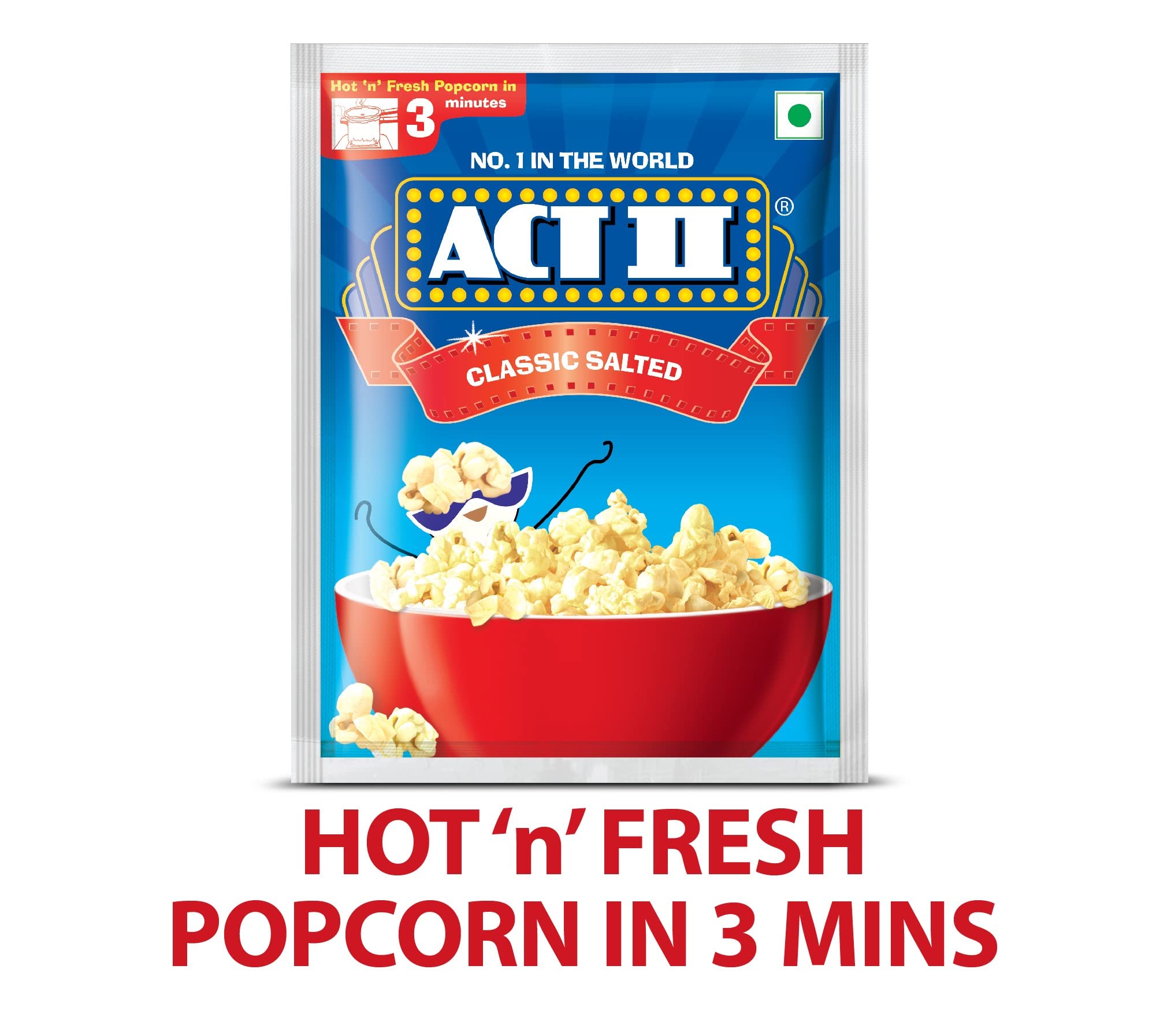 ACT II Popcorn IPC Classic Salted Combo Pack, 55g/60g (Pack of 3) - Image 2 thumbnail