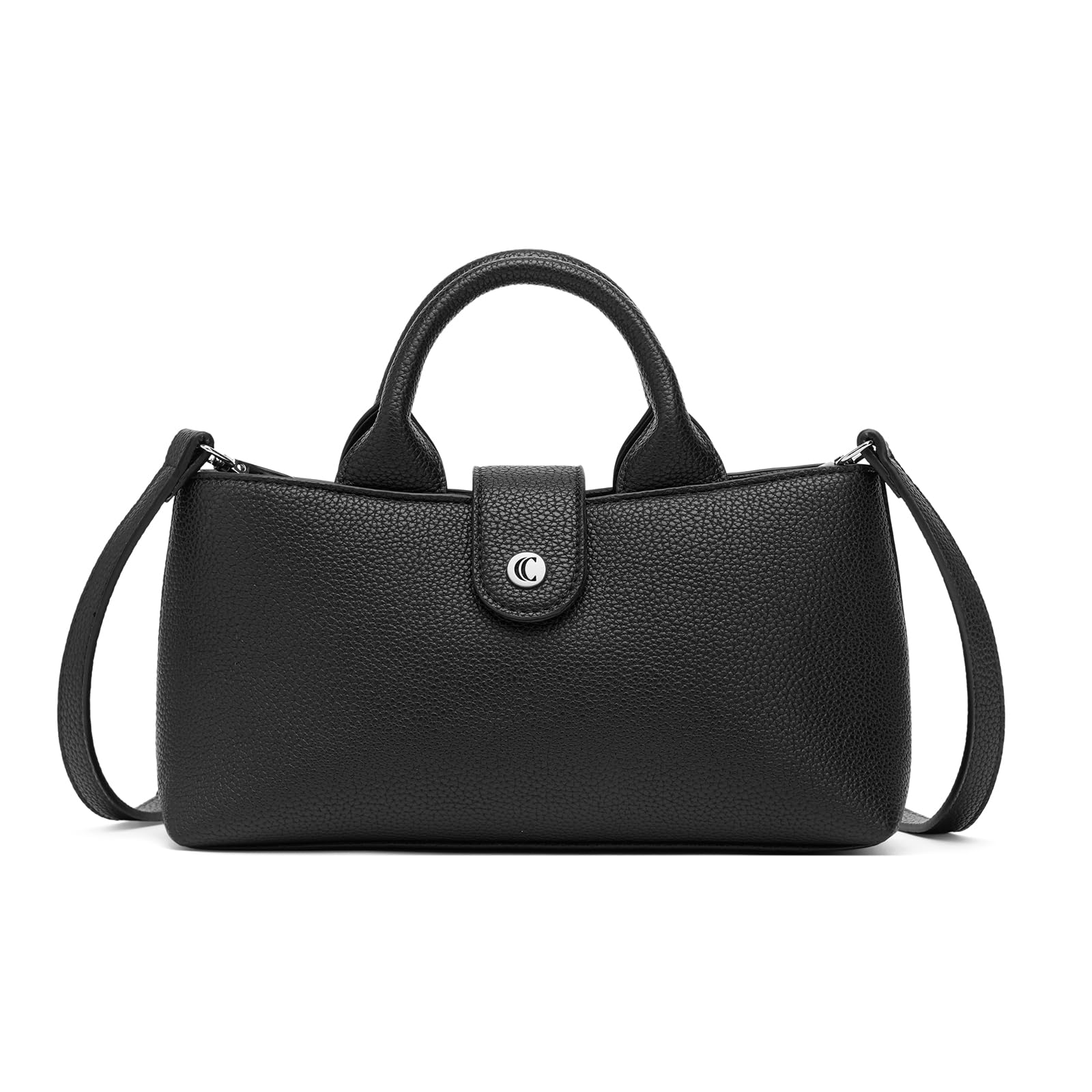 CLUCI Small Crossbody Purse for Women Compact Vegan Leather Purse with Multi Pockets Shoulder Handbags for Travel