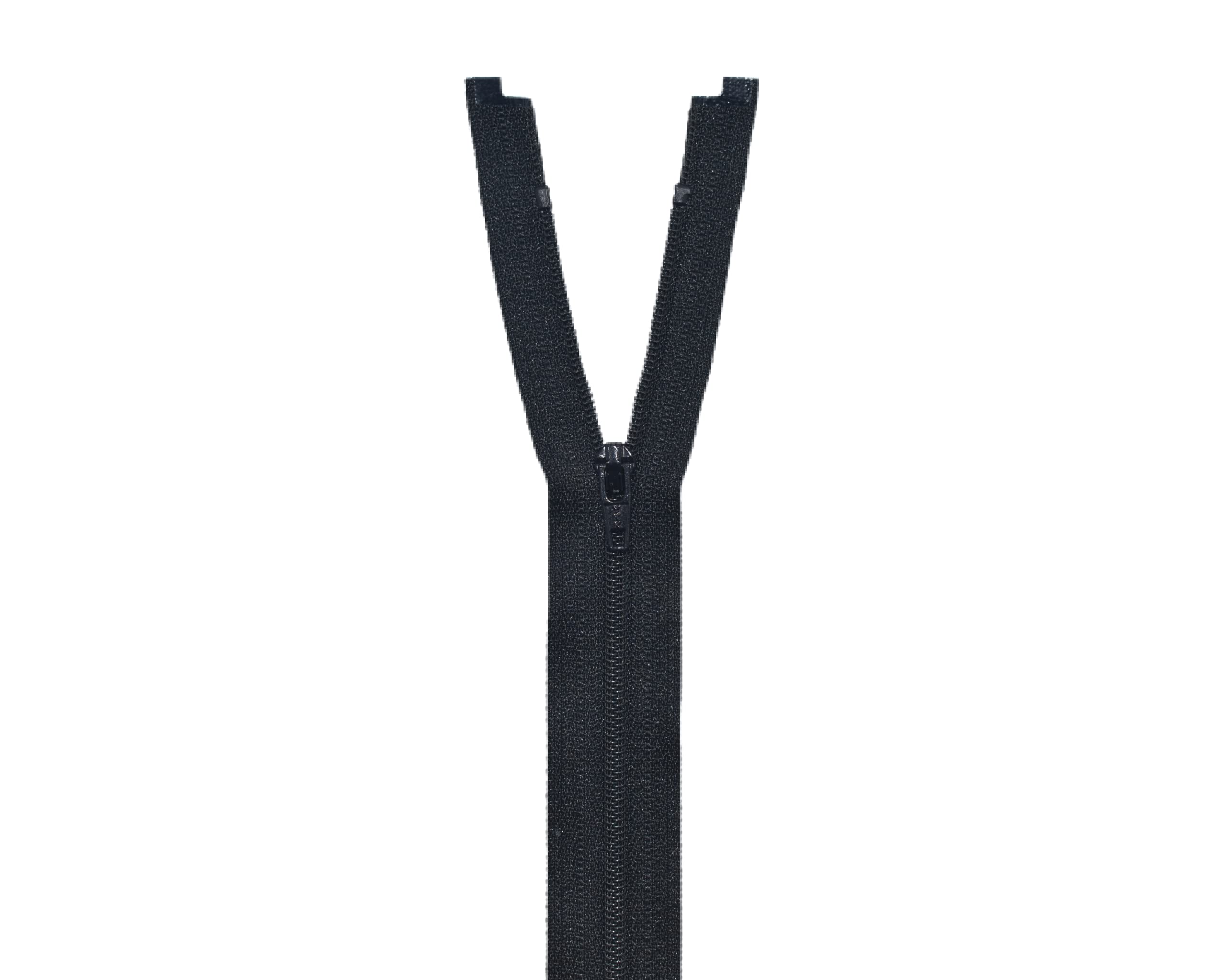 HUNNY- BUNCH® Premium YKK Open Zipper (20 Inch) for All Kinds of Sewing and Tailoring Crafts, Sewing Dresses, Shirt, Cushion, Pillow, Craft, DIY and More : Shade - Black (Black)