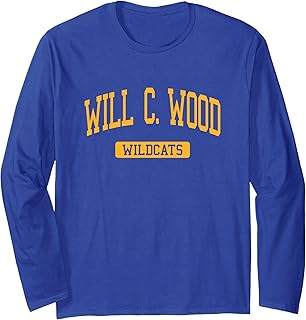 Will C. Wood High School HS Vacaville CA Varsity Sports Long Sleeve T-Shirt