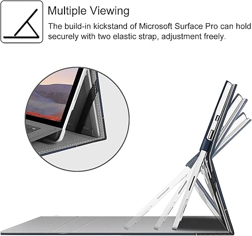 Miniatura 3 de Fintie Funda para Microsoft Surface Pro 7, Surface Pro 6, Surface Pro 5, Surface Pro 4, Pro 3 de 12.3" Cubierta tipo carpeta de aspecto profesional