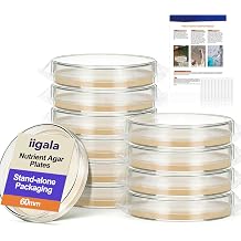 Mold Test Kit for Home 10 Simple Detection Tests HVAC Indoor Air | Individually sealed plates & swabs with 3 sampling methods. Beginner friendly design reveals visible results in 48h.