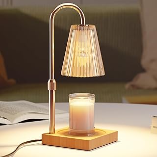 SMARYONG Candle Warmer Lamp, Candle Warmer Lamp with Timer & Dimmer, Candle Warmer Lamp for Jar Candles, Candle Lamp Adjustable Height, with 2 Bulbs 50W Bulbs