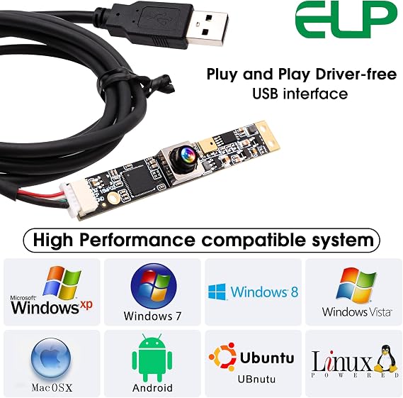 16mp Wide Angle Autofocus USB Camera Module with Microphone for Computer