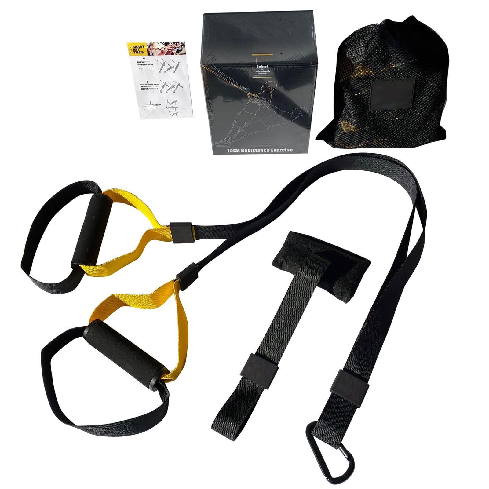 AMONIDA Sangle de Suspension d'entraînement, Ceinture de Résistance de Porte Professionnelle Portable pour Exercice Complet du Corps pour Salle de Sport à Domicile