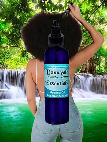Miniatura 3 de Donuyale Essentials Aceite curativo para cabello y cuero cabelludo con aceite de ricino orgánico