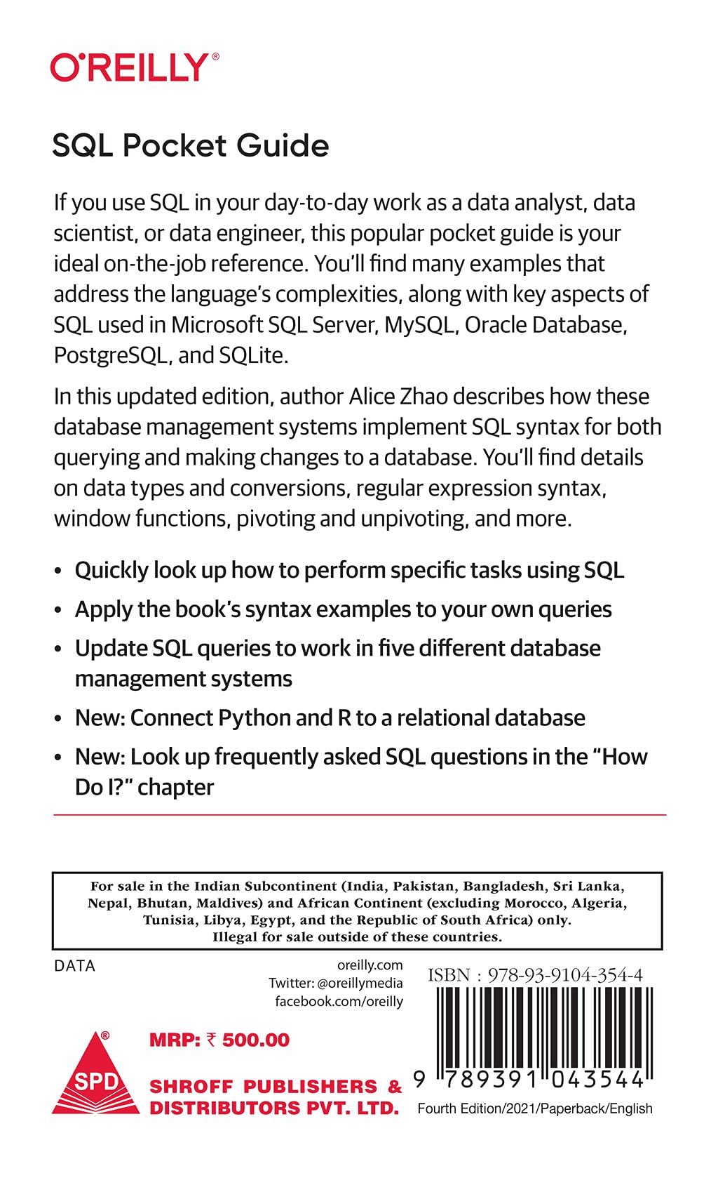 SQL Pocket Guide: A Guide to SQL Usage, Fourth Edition (Grayscale Indian Edition) 1