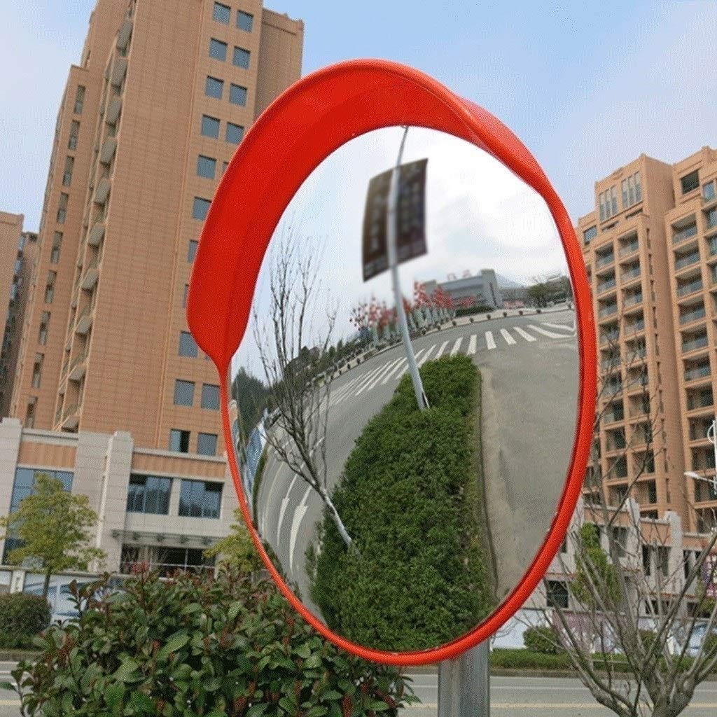 Blind Spot Mirror Wypukłe lustro bezpieczeństwa drogowego, zewnętrzna droga sferyczne lustro wpływ nie zdeformowane wypukłe lustro drogowe Średnica: 45-120 Cm/80 Cm