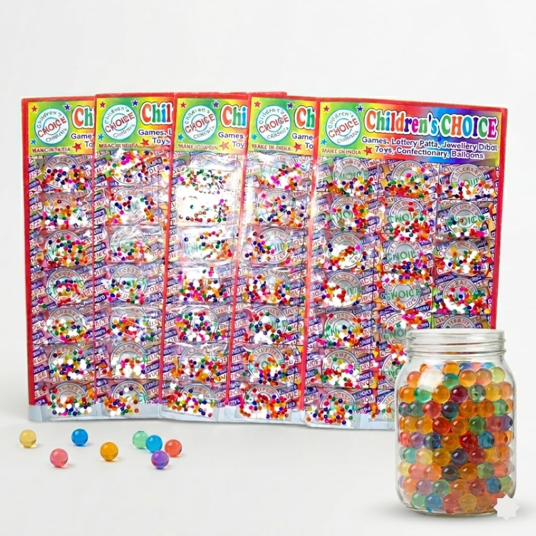 IK - Appx 10,000 Water Balls | Crystal Water Ball for Kids | Magic Crystal Water Jelly Balls Beads 160g (100 Packets of Water Balls) | Vase Fillers, Plants & Decoration-image-21