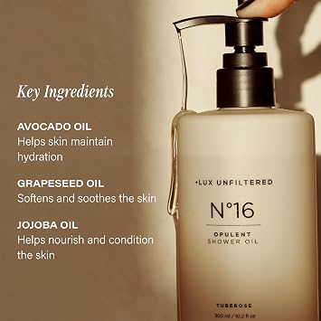 + Lux Unfiltered - N16 Dripping In Opulence Shower Oil - Tuberose